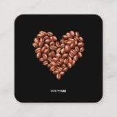 Minimalist Coffee Shop Coffee Beans Loyalty Card (Voorkant)