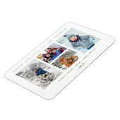 Minimalist Collage 4 Multi Photo Family Keepsake  Magneet (Linkerzijde)