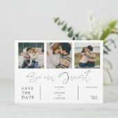 Minimalist Collage Be Our Guest 3 Photos Couple (Staand voorkant)