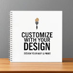 Minimalist Company Branded Custom Personalized Notitieboek<br><div class="desc">Stay organized in style with this Minimalist Company Branded Custom Personalized Notebook, designed to feature your logo, business name, or custom message on a sleek, modern cover. Perfect for corporate meetings, onboarding kits, client gifts, or everyday team use, this notebook offers a clean design that reflects a polished professional image....</div>