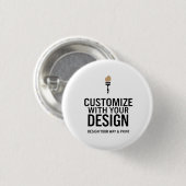Minimalist Company Branded Custom Personalized  Ronde Button 3,2 Cm (Voorkant /achterkant)