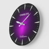 Minimalist Contemporary Modern Purple Grote Klok (Hoek)