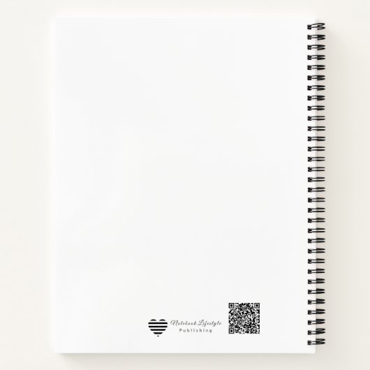 Minimalist Continuous Line Art Notebook Notitieboek (Achterkant)