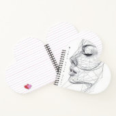 Minimalist Continuous Line Art Notitieboek (Binnen)