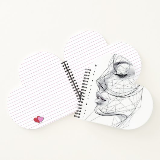 Minimalist Continuous Line Art Notitieboek (Binnen)