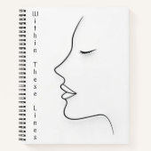 Minimalist Continuous Line Art Planner Notitieboek (Voorkant)