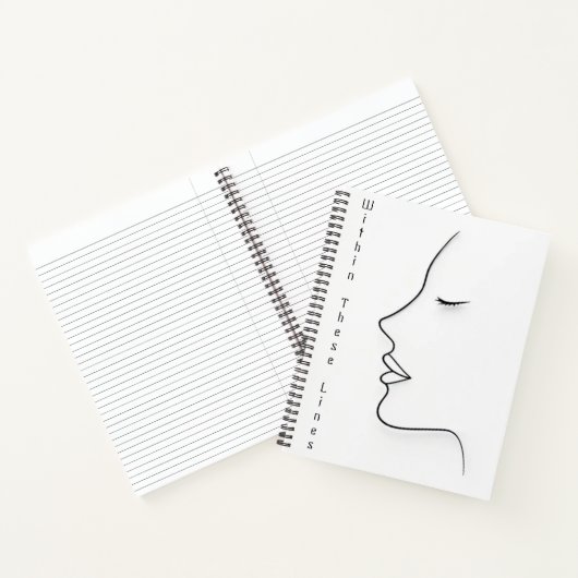 Minimalist Continuous Line Art Planner Notitieboek (Binnen)