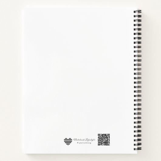 Minimalist Continuous Line Art Planner Notitieboek (Achterkant)
