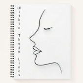 Minimalist Continuous Line Art Planner Notitieboek (Voorkant)