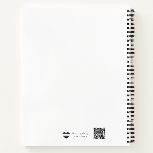 Minimalist Continuous Line Art Planner Notitieboek (Achterkant)