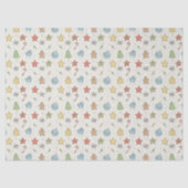 Minimalist Cookie Doodles Christmas Tissuepapier (Voorkant)