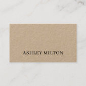 Minimalist Cool Bold Kraft Rose Consultant Visitekaartje (Voorkant)