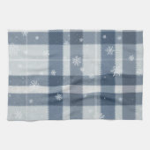 Minimalist Cool Gray Plaid Kitchen Towel – Neutral Theedoek (Horizontaal)