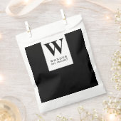 Minimalist Couple Monogram wedding Bedankzakje (Geknipt)