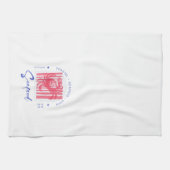 Minimalist Crab Seafood Beach Coastal  Theedoek (Horizontaal)