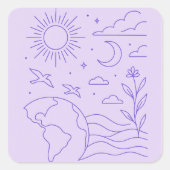 Minimalist Creation Sticker (Voorkant)