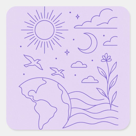 Minimalist Creation Sticker (Voorkant)