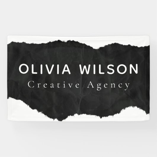 Minimalist Creative Agency Modern Business Promo Spandoek (Horizontaal)