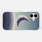 Minimalist Crescent Horizon iPhone 16 Hoesje (Achterkant horizontaal)
