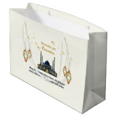  Minimalist Crescent Moon Ramadan Blessings Groot Cadeauzakje (Achterkant Gekanteld)