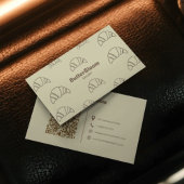 Minimalist Croissant Bakery Business Card Visitekaartje