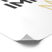 Minimalist Crown "Low Effort High Impact" Poster (Hoek)