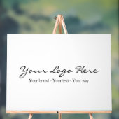 Minimalist Custom Business Logo Acryl Bord (Neutraal)