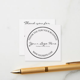 Minimalist Custom Business Logo Informatiekaartje