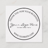 Minimalist Custom Business Logo Informatiekaartje (Voorkant)