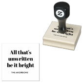 Minimalist Custom Christmas Rubberstempel (Gestempeld)