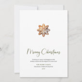 Minimalist Custom Holiday Christmas Greeting Card Feestdagenkaart (Voorkant)