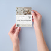 Minimalist Custom Logo Photo Business Flyer (Hand)