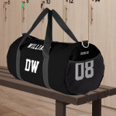 Minimalist Custom Name Monogram Jersey Nummer Plunjezak