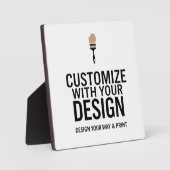 Minimalist Custom Personalized Company Branded  Fotoplaat (Voorkant)