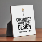 Minimalist Custom Personalized Company Branded Fotoplaat