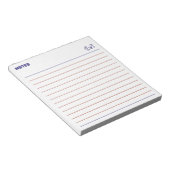 Minimalist cute bear note taking notitieblok (Schuin)