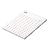 Minimalist cute bear note taking notitieblok (Linkerzijde)