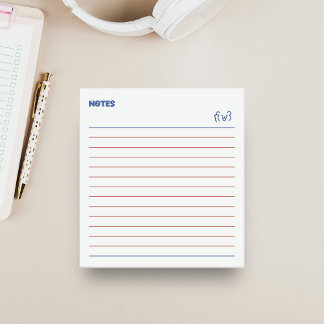 Minimalist cute bear note taking notitieblok
