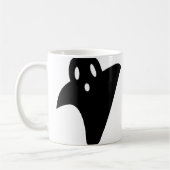 Minimalist cute ghost  koffiemok (Links)
