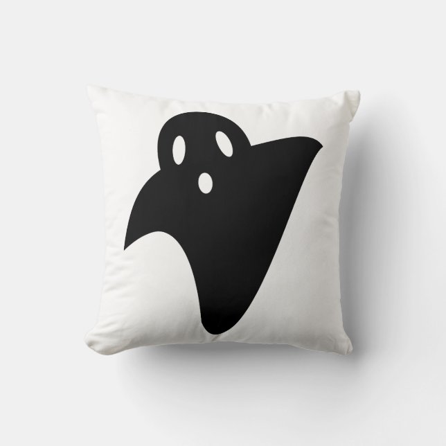 Minimalist cute ghost  kussen (Voorkant)