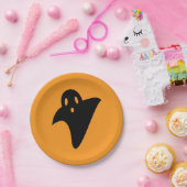 Minimalist cute ghost papieren bordje (Feest)