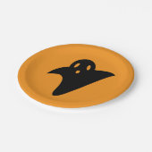 Minimalist cute ghost papieren bordje (Gekanteld)