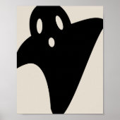 Minimalist cute ghost  poster (Voorkant)
