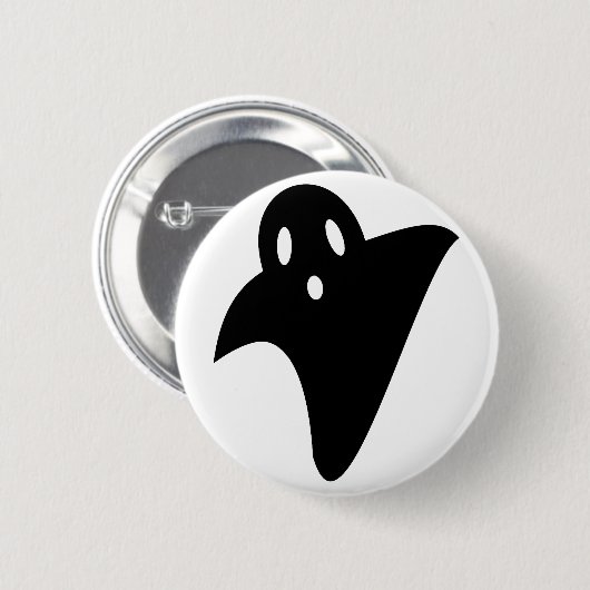 Minimalist cute ghost  ronde button 5,7 cm (Voorkant /achterkant)