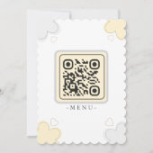 Minimalist Cute Wedding Warm And Modern Aesthetic Kaart (Achterkant)