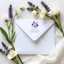 Minimalist Cute Wildflowers Bunch Family Address