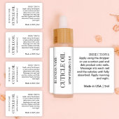 Minimalist Cuticle Oil 5ml Dropper Bottle Label
