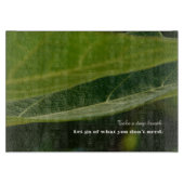 Minimalist Cutting Board – "Take a Deep Breath"  Snijplank (Voorkant)