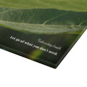 Minimalist Cutting Board – "Take a Deep Breath"  Snijplank (Hoek)