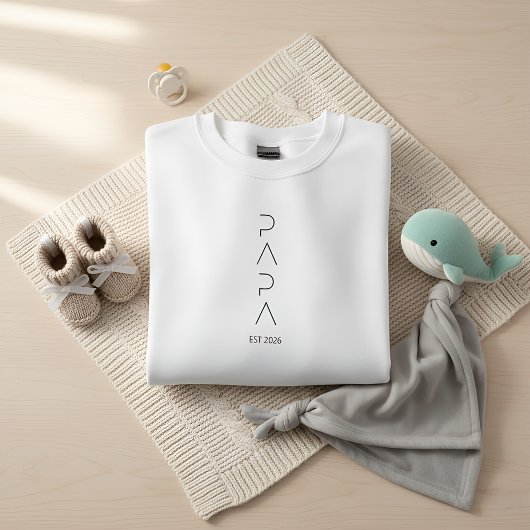 Minimalist Dad to Be Shirt, Simple Fatherhood  Trui